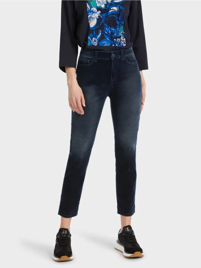 Damen Marc Cain Hosen Dunkelblaue FivePocket Jeans SILEA Midnight Blue