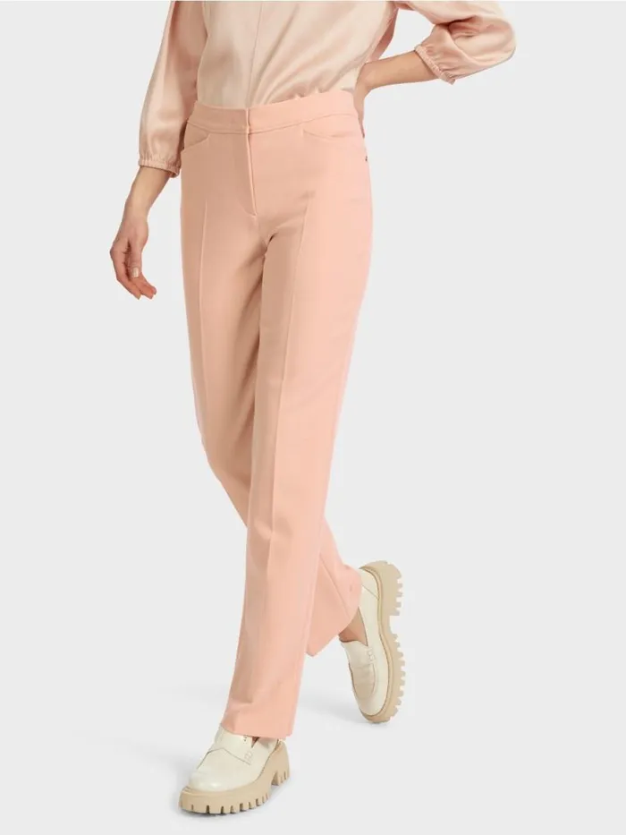 Damen Marc Cain Hosen StretchPants FENDOU Mit Bgelfalte Sandy Beige