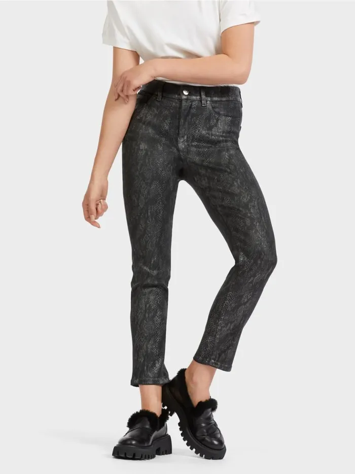 Damen Marc Cain Jeans Jeans SILEA In SnakeOptik Anthrazit