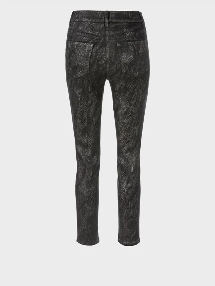 Damen Marc Cain Jeans Jeans SILEA In SnakeOptik Anthrazit