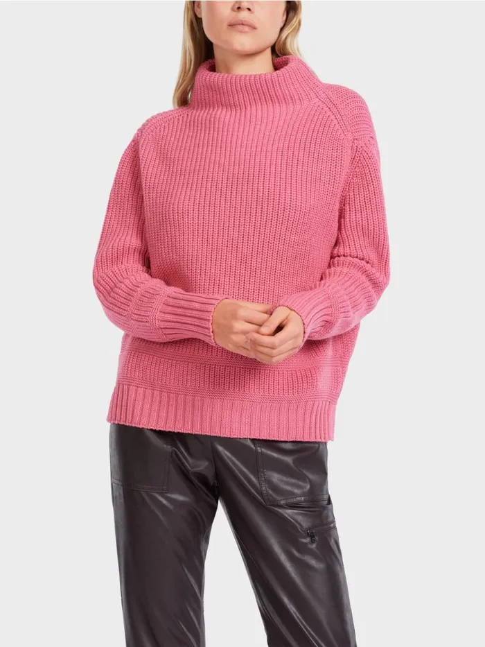 Damen Marc Cain Pullover and Sweatshirts In Deutschland Gestrickter Pullover Bright Orchid