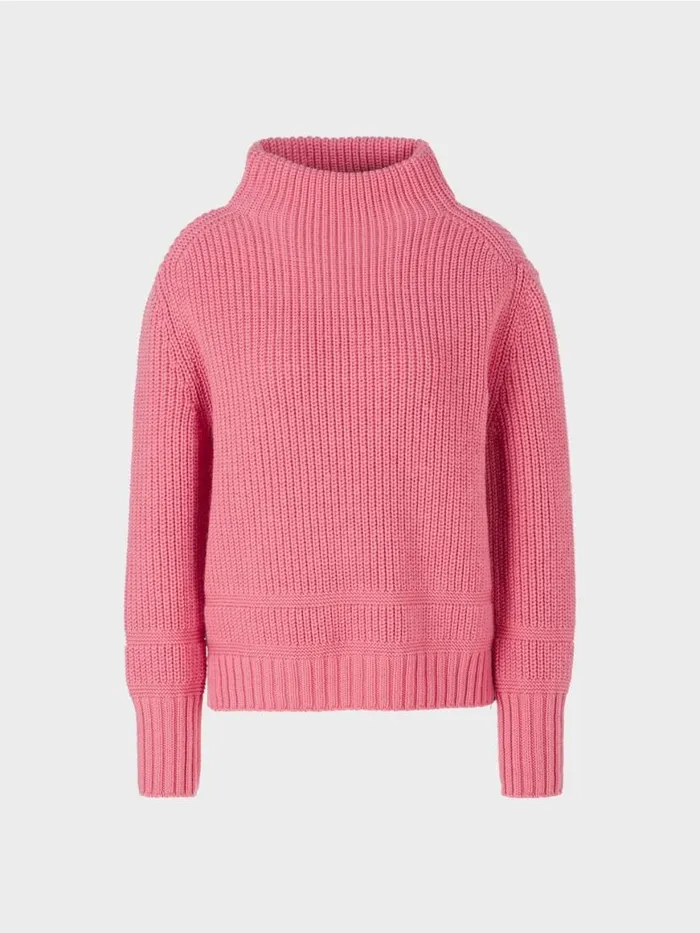 Damen Marc Cain Pullover and Sweatshirts In Deutschland Gestrickter Pullover Bright Orchid