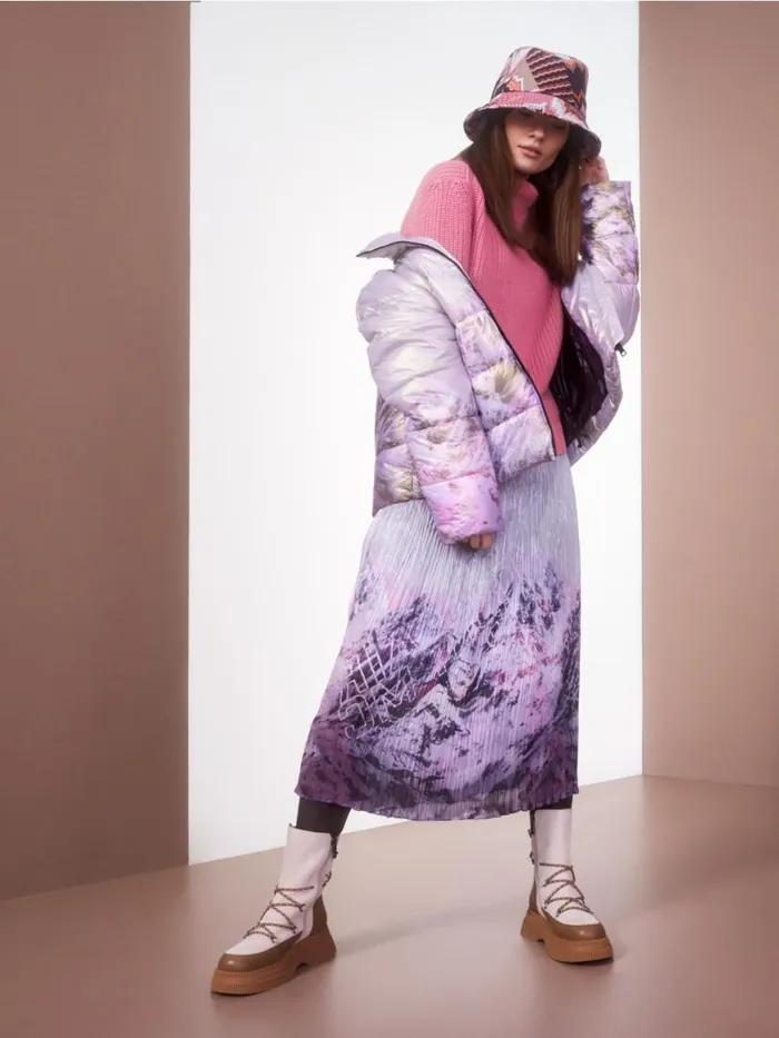 Damen Marc Cain Pullover and Sweatshirts In Deutschland Gestrickter Pullover Bright Orchid