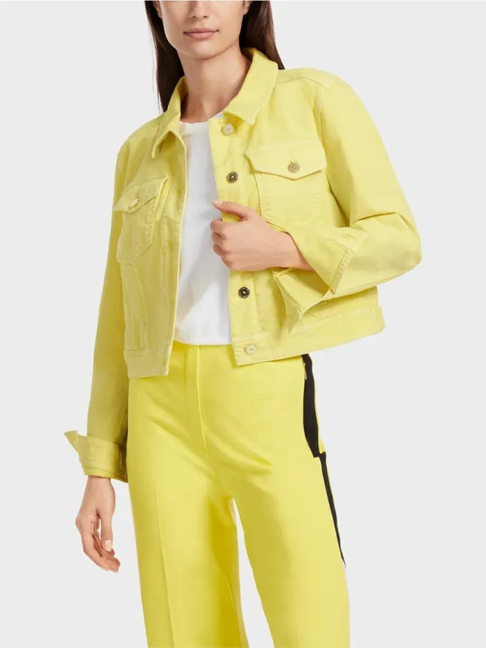 Damen Marc Cain Shirts and Tops TShirt Mit VogelApplikation White