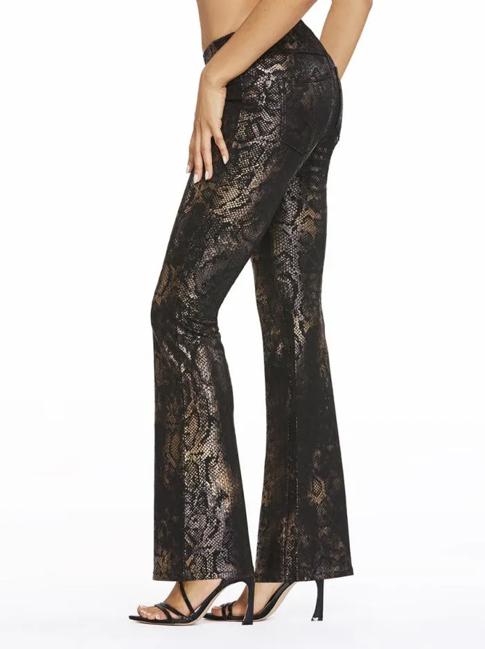 Denim Clothing Jessica Simpson Pull On Flare In Black Snake Foil