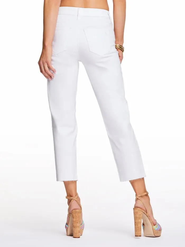 Denim Clothing Jessica Simpson Spotlight High Rise Straight Jeans In White