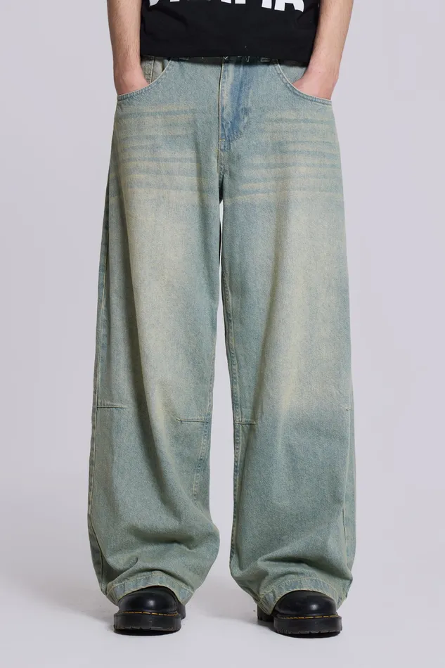 Denim Jaded London Men Shop Light Wash Colossus Fit Jeans