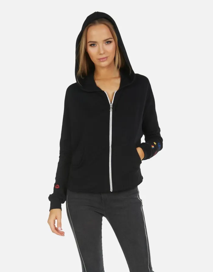 Destiny LA Hand Elements Black Women039s Lauren Moshi Hoodies