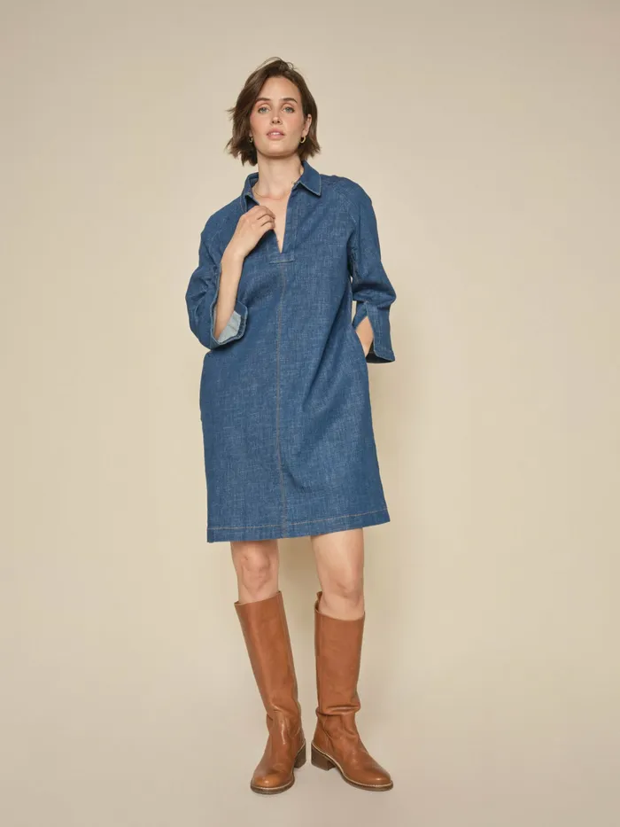 Dresses and Jumpsuits MOS MOSH Women MMMirali Pincourt Dress Dark Blue