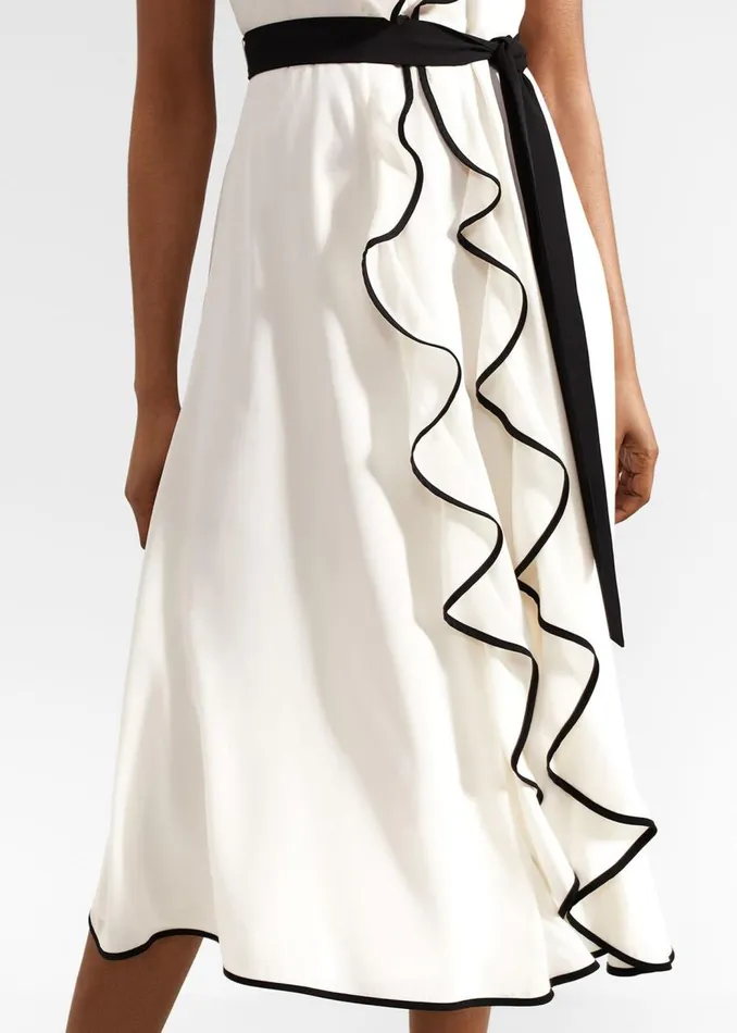 Dresses and Jumpsuits Women HOBBS Arwen Silk Dress Cream Black