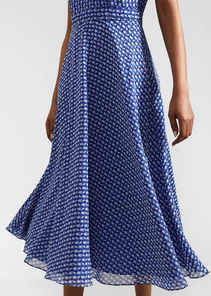 Dresses and Jumpsuits Women HOBBS Hailey Midi Dress Blue Multi