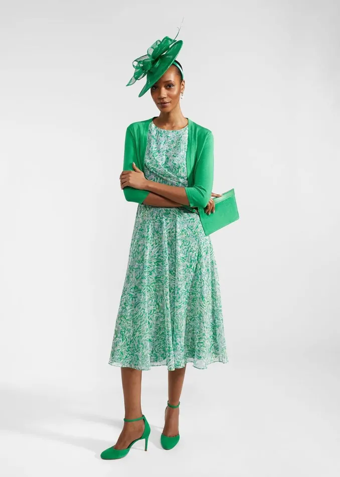 Dresses and Jumpsuits Women HOBBS Jess Fit And Flare Dress Green Multi