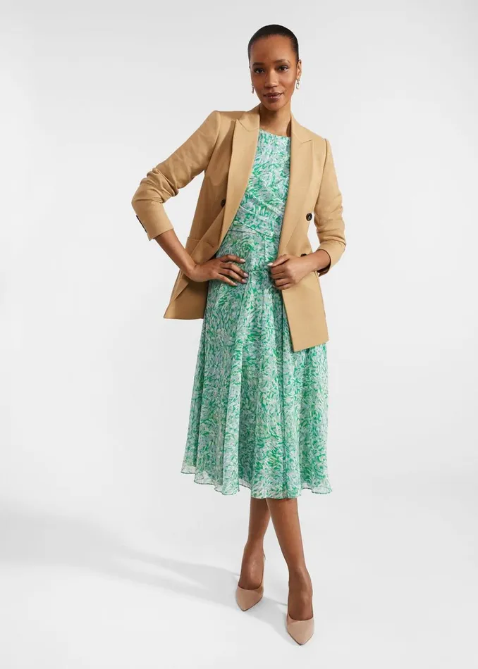Dresses and Jumpsuits Women HOBBS Jess Fit And Flare Dress Green Multi