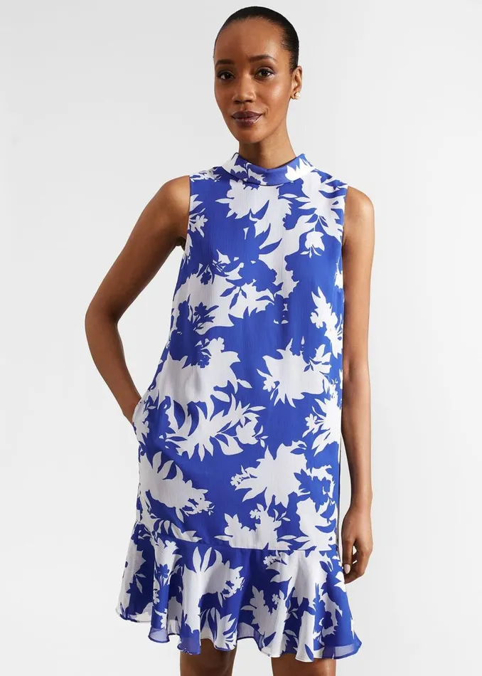 Dresses and Jumpsuits Women HOBBS Madeline Dress Blue Ivory