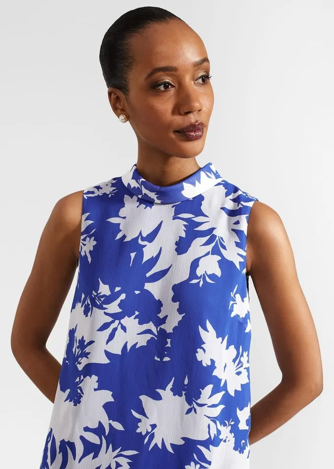 Dresses and Jumpsuits Women HOBBS Madeline Dress Blue Ivory