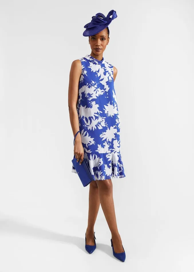 Dresses and Jumpsuits Women HOBBS Madeline Dress Blue Ivory