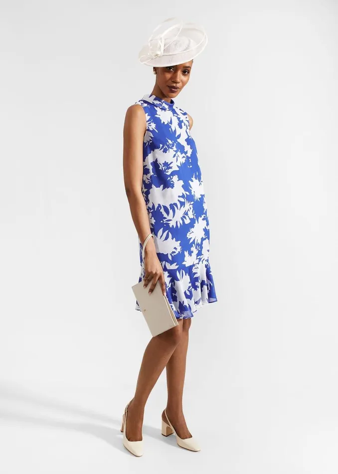 Dresses and Jumpsuits Women HOBBS Madeline Dress Blue Ivory