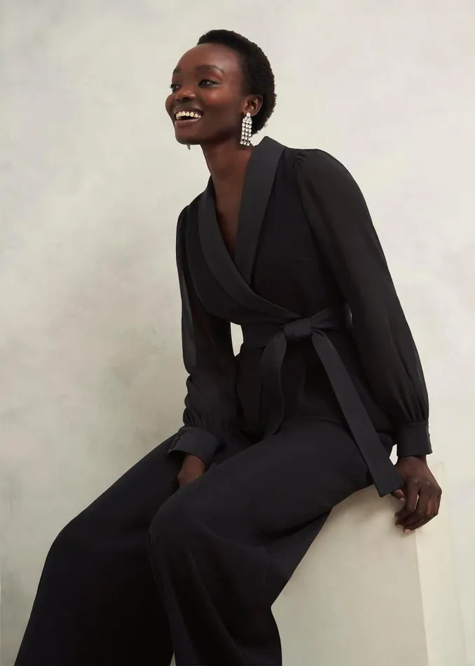 Dresses and Jumpsuits Women HOBBS Maia Sleeved Jumpsuit Hobbs Black