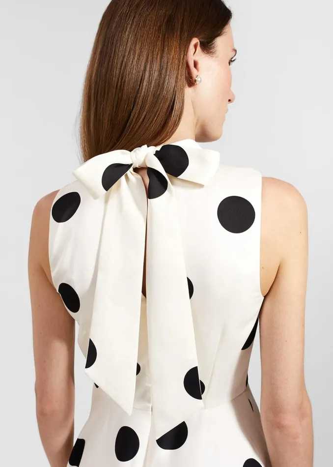 Dresses and Jumpsuits Women HOBBS Mia Spot Dress Cream Black