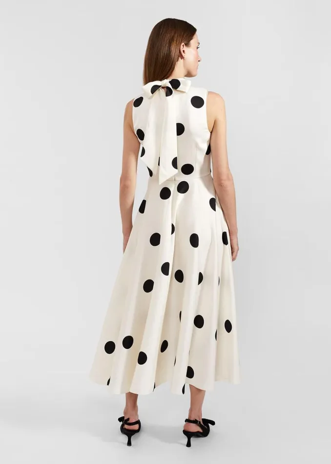 Dresses and Jumpsuits Women HOBBS Mia Spot Dress Cream Black