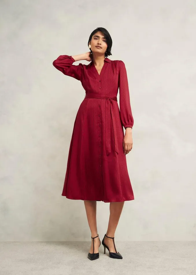 Dresses and Jumpsuits Women HOBBS Yvonne Shirt Dress Red Multi