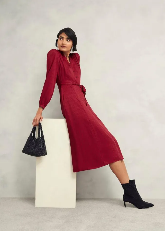 Dresses and Jumpsuits Women HOBBS Yvonne Shirt Dress Red Multi