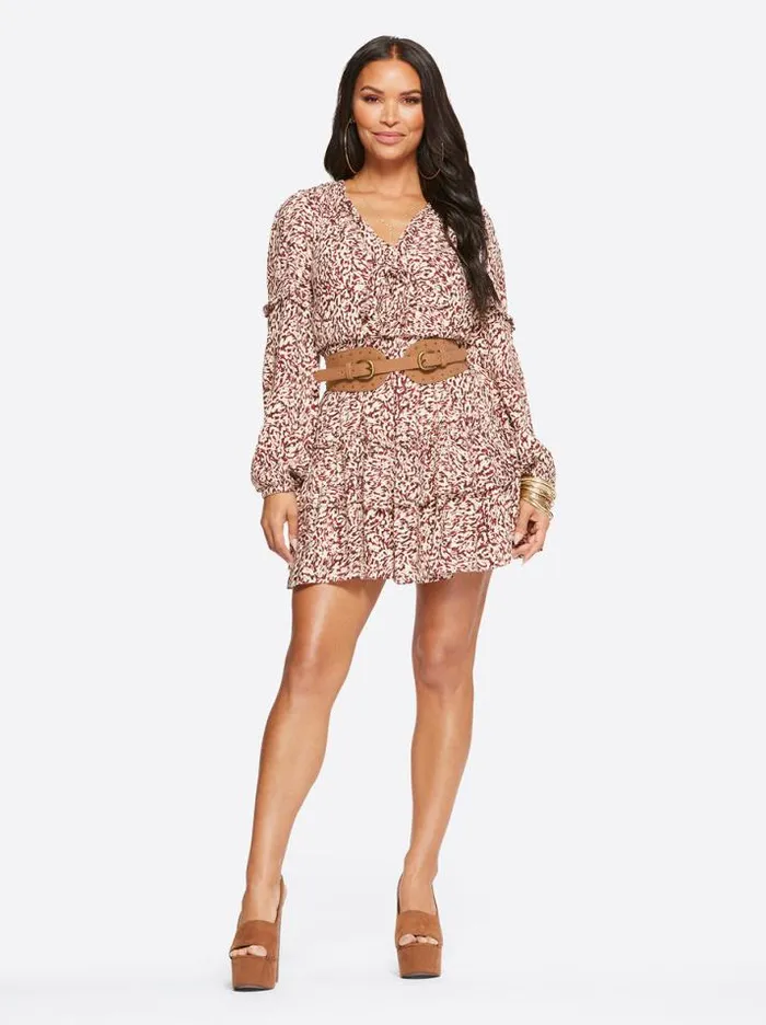 Dresses Clothing Jessica Simpson Reina Dress In Camo Leopard