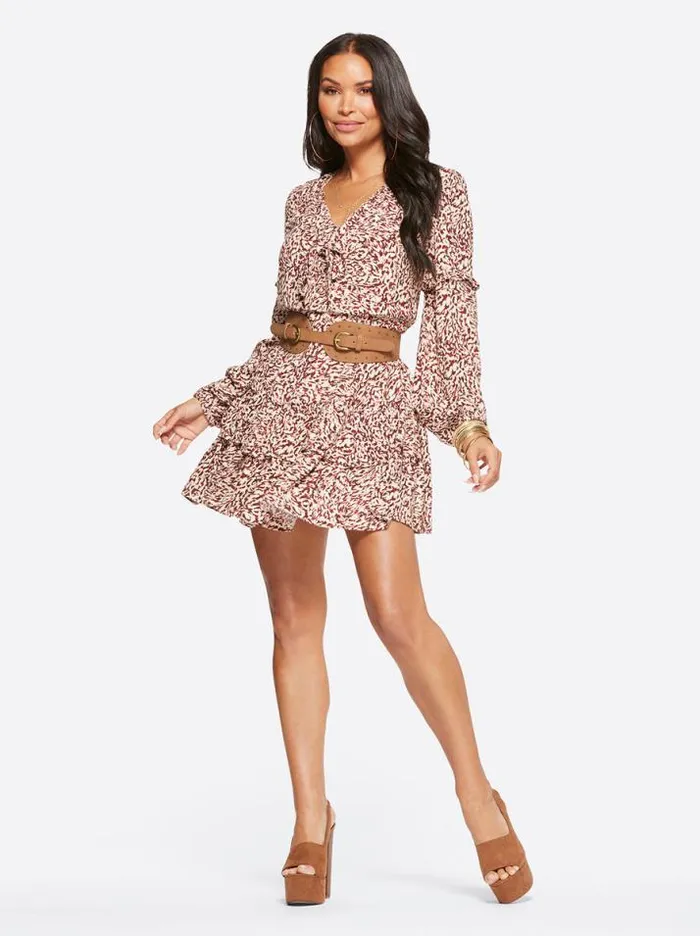 Dresses Clothing Jessica Simpson Reina Dress In Camo Leopard