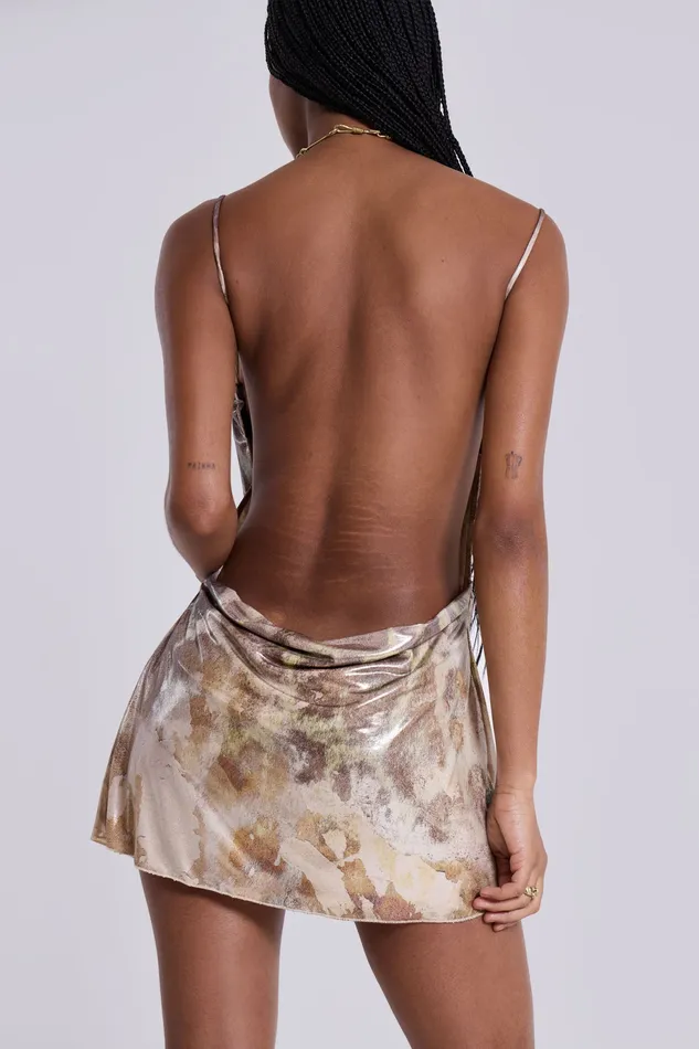 Dresses Jaded London Women Shop Leopard Metallic Mirage Mini Dress
