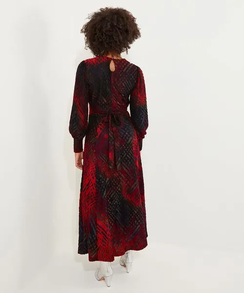 Dresses Rita Striking Devore Dress Burnt Orange Joebrowns Apparel Dresses Rita Striking Devore Dress Burnt Orange Joebrowns Apparel