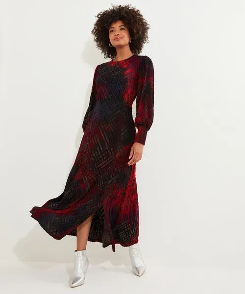 Dresses Rita Striking Devore Dress Burnt Orange Joebrowns Apparel Dresses Rita Striking Devore Dress Burnt Orange Joebrowns Apparel