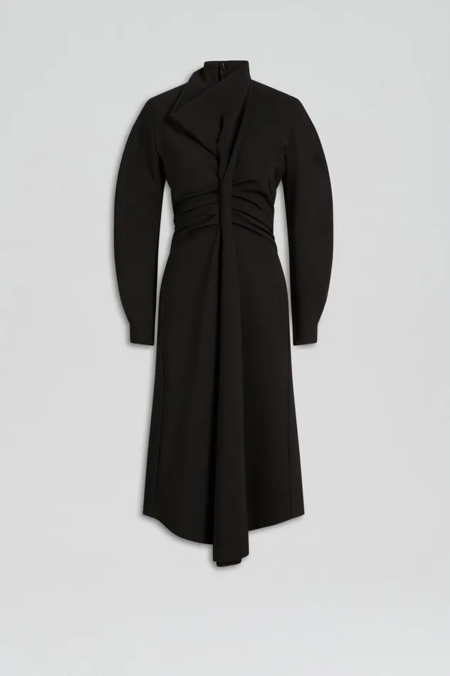 Dresses SOFT ROLL NECK DRESS BLACK 8211 Scanlan Theodore Women