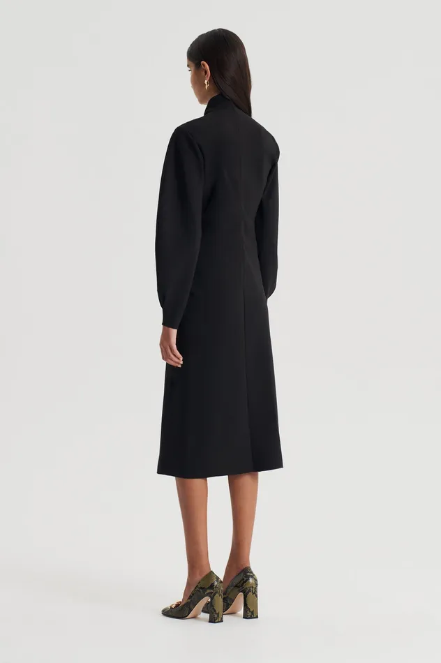 Dresses SOFT ROLL NECK DRESS BLACK 8211 Scanlan Theodore Women