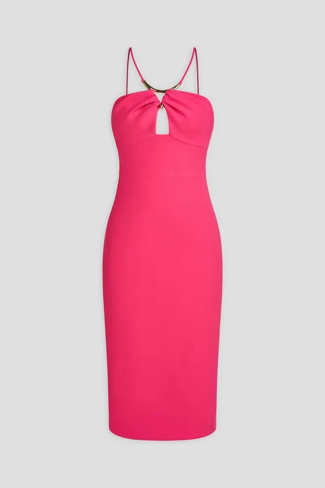 Dresses Women Halston Adrina Dress In Stretch Crepe Magenta