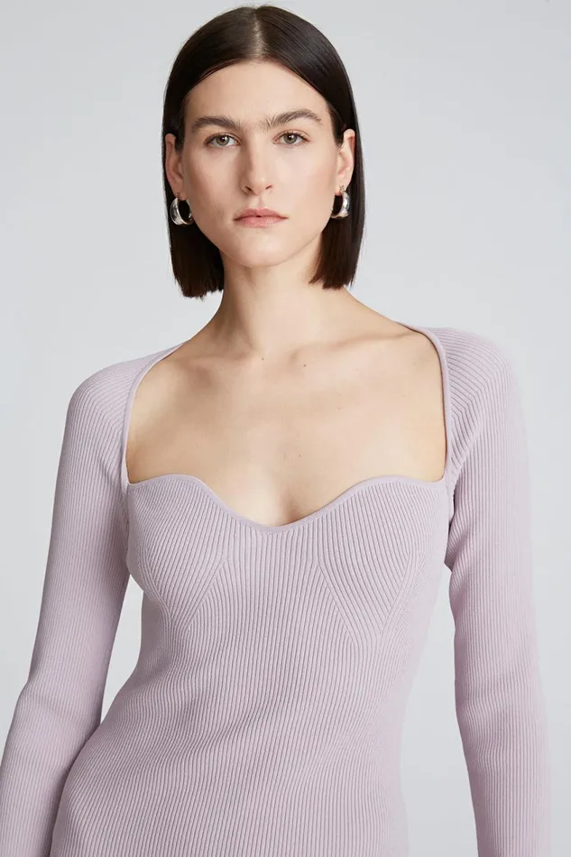 Dresses Women Halston Sawyer Dress In Matte Viscose Light Plum