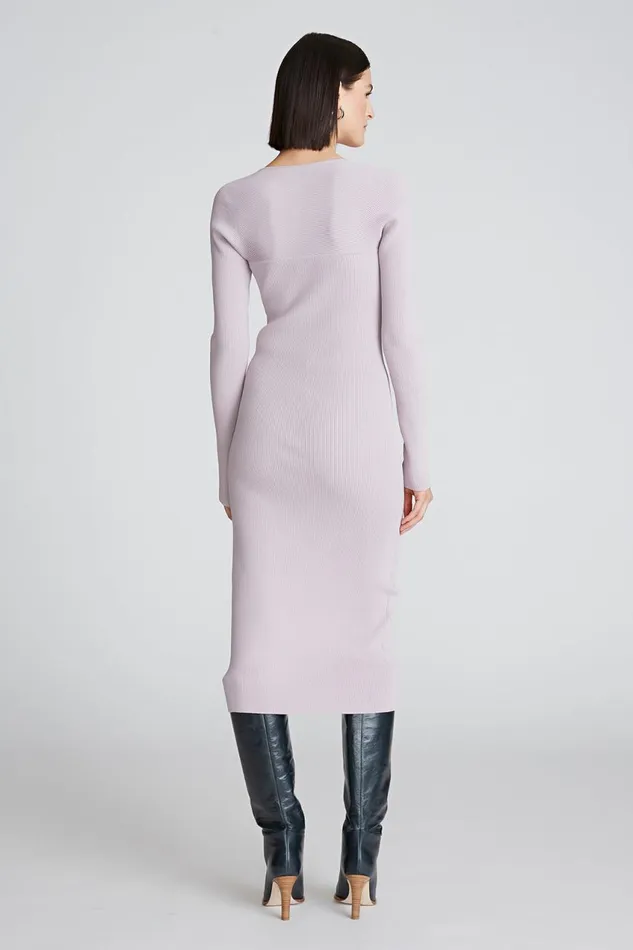 Dresses Women Halston Sawyer Dress In Matte Viscose Light Plum Dresses Women Halston Sawyer Dress In Matte Viscose Light Plum
