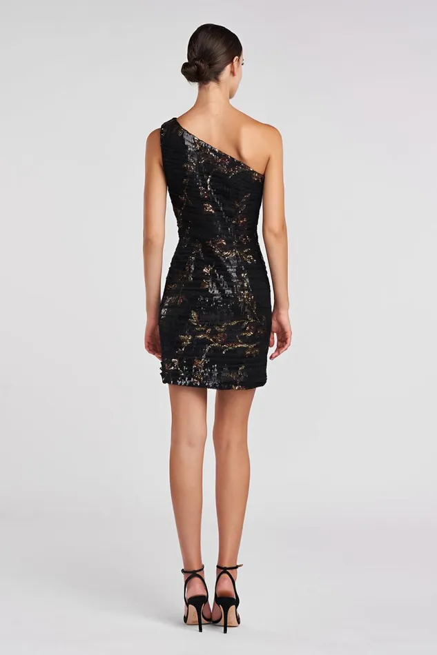 Dresses Women Halston Sharon Dress In Sequin and Tulle D Floral Multi