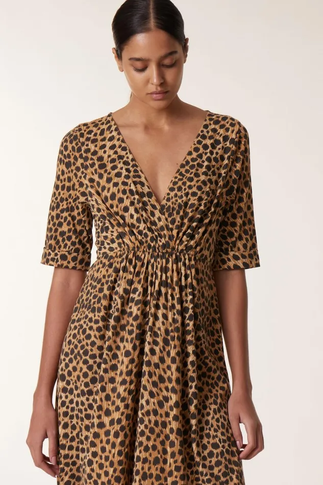 Dresses Women Leon and Harper Rala Fawn Dress Beige