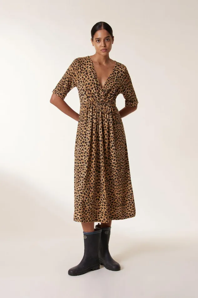 Dresses Women Leon and Harper Rala Fawn Dress Beige