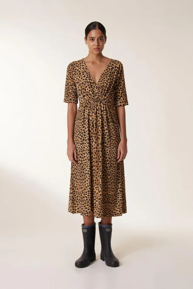 Dresses Women Leon and Harper Rala Fawn Dress Beige