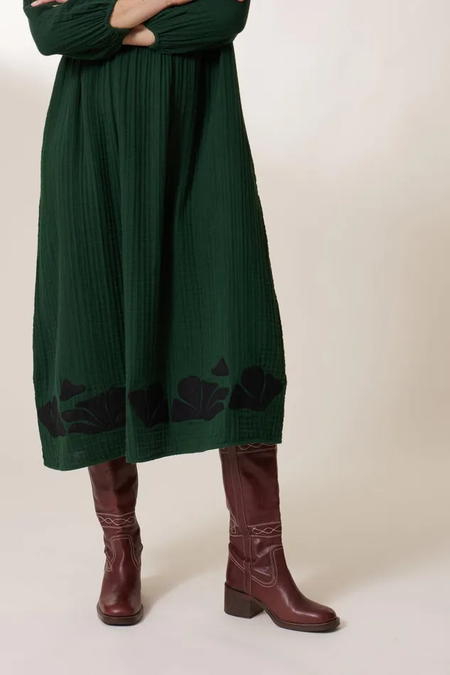 Dresses Women Leon and Harper Robe Romaine Beads Green