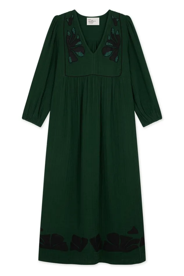 Dresses Women Leon and Harper Robe Romaine Beads Green