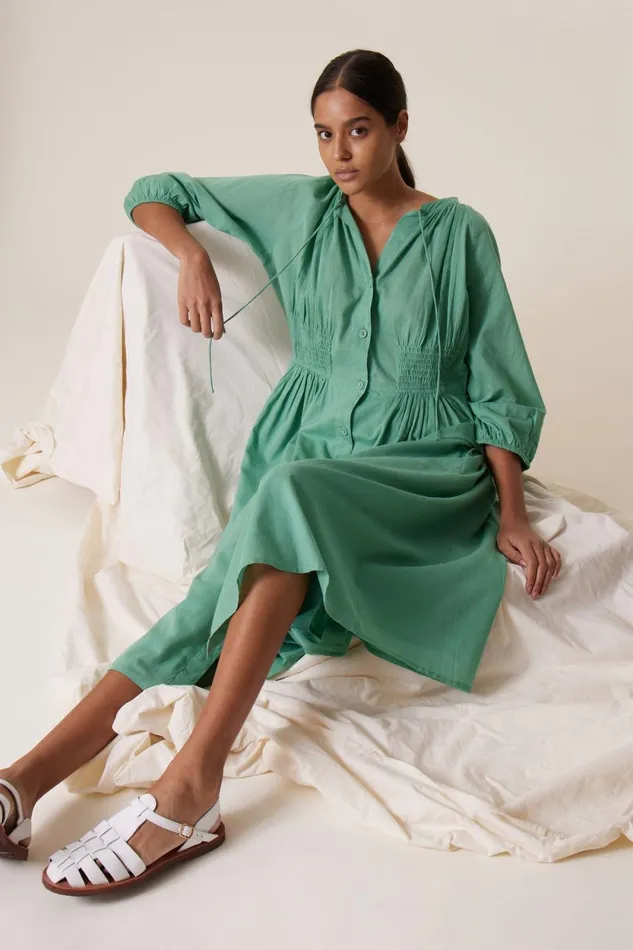 Dresses Women Leon and Harper Roudy Plain Dress Celadon