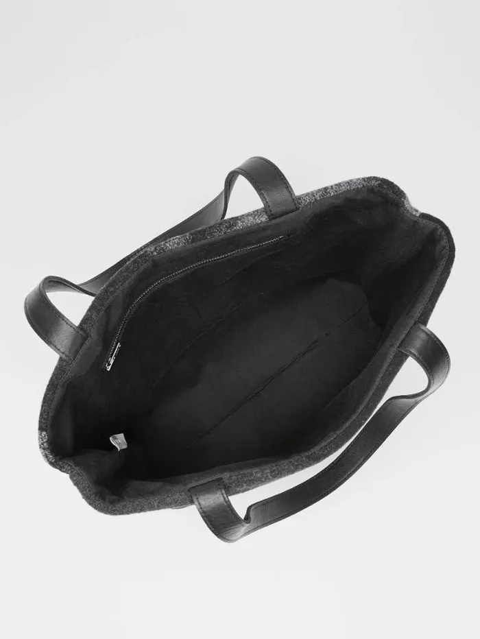 Eileen Fisher Accessories Waste No More Felted Tote Charcoal 8211 Shop
