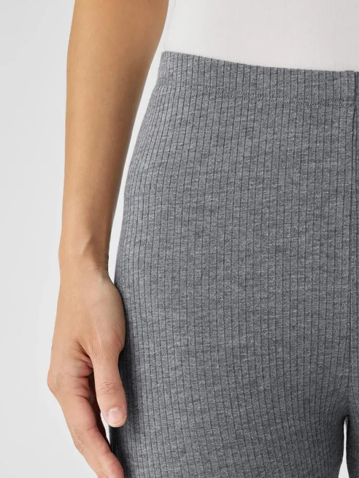 Eileen Fisher Pants Shorts and Jumpsuits Cozy Stretch Rib Leggings Ash 8211 Shop