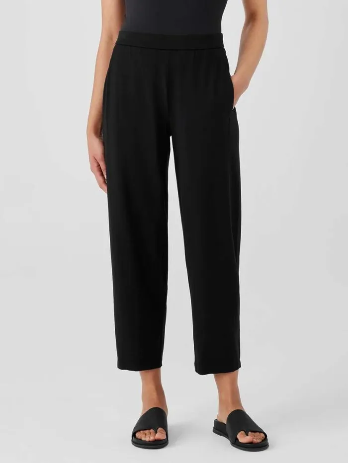 Eileen Fisher Pants Shorts and Jumpsuits Stretch Jersey Knit Lantern Pant Black 8211 Shop