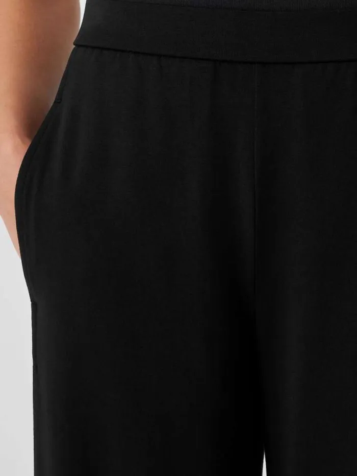 Eileen Fisher Pants Shorts and Jumpsuits Stretch Jersey Knit Lantern Pant Black 8211 Shop