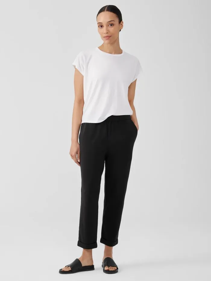 Eileen Fisher Pants Shorts and Jumpsuits Traceable Cotton Jersey Pant Black 8211 Shop