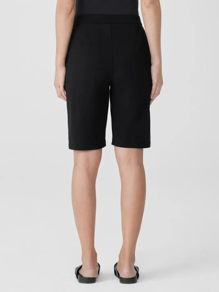 Eileen Fisher Petite Pima Cotton Stretch Jersey Walking Shorts Black 8211 Shop
