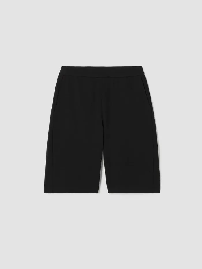 Eileen Fisher Petite Pima Cotton Stretch Jersey Walking Shorts Black 8211 Shop
